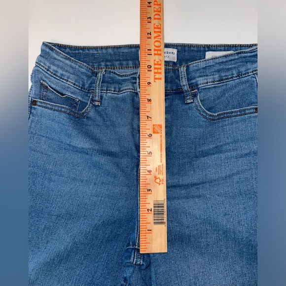 Social Standard by Sanctuary Slim Straight, raw hem medium‎ wash jeans sz 2 / 26 - Picture 11 of 11